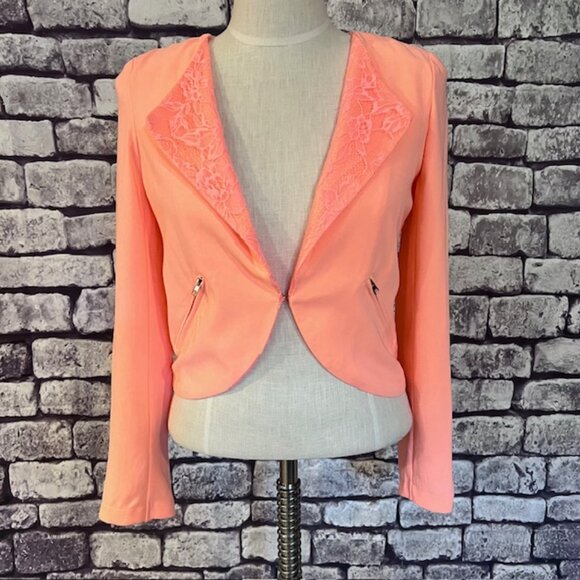 Imaginary Voyage Peach Colored Jacket Size S - Picture 1 of 8